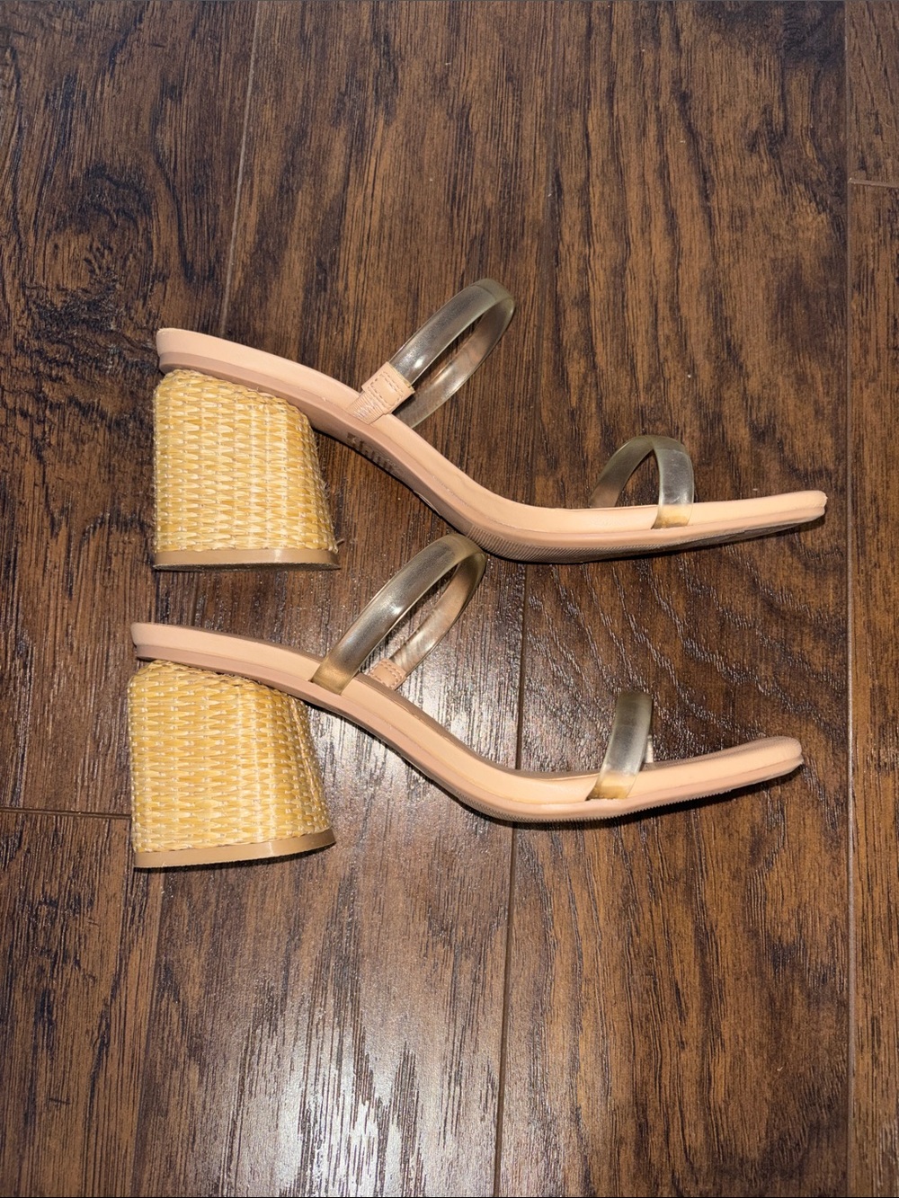 Women's Nude Slide Sandals - Picture 2 of 3